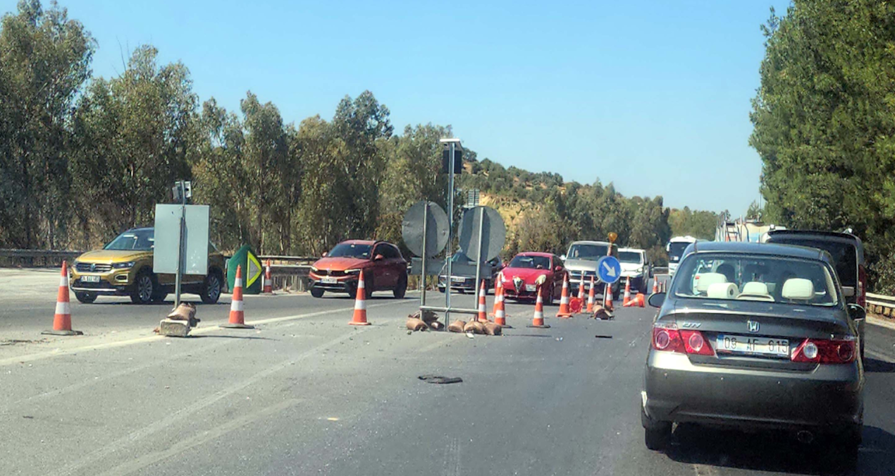 izmir aydin otoyolu kabus oldu Tx4g2gmX